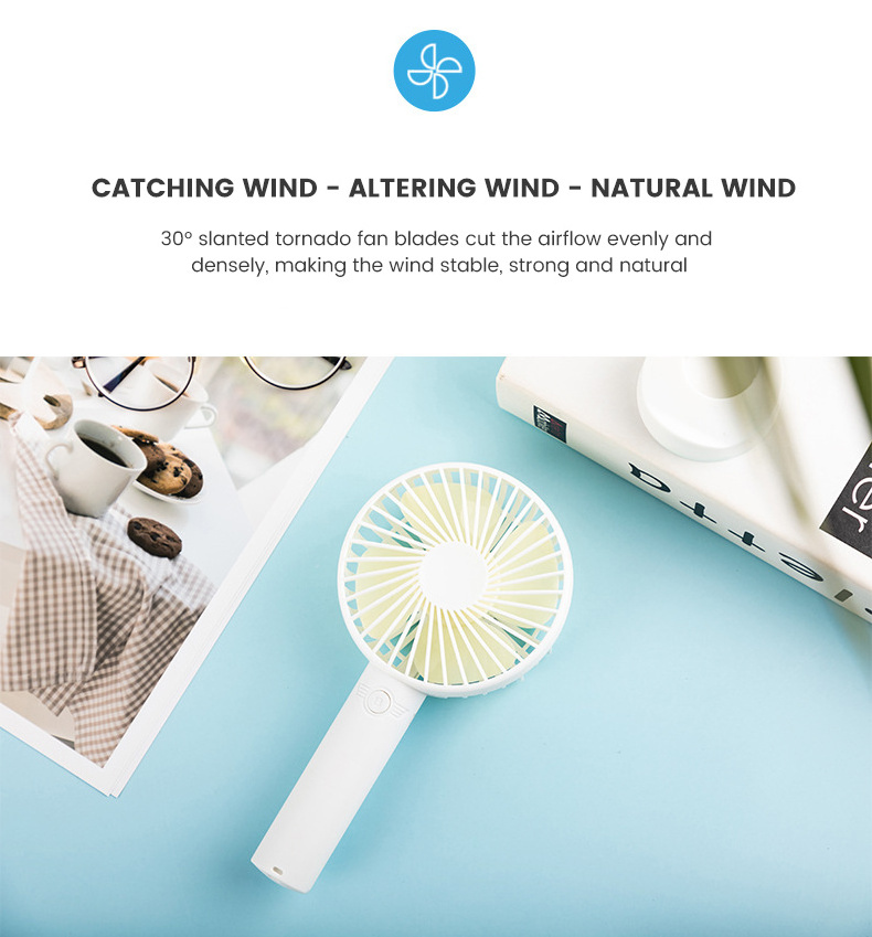 Portable Mini Usb Handheld Ceiling Fan Table Fan Summer Must Have Rechargeable Battery Portable Air Cooling Usb Mini Fan