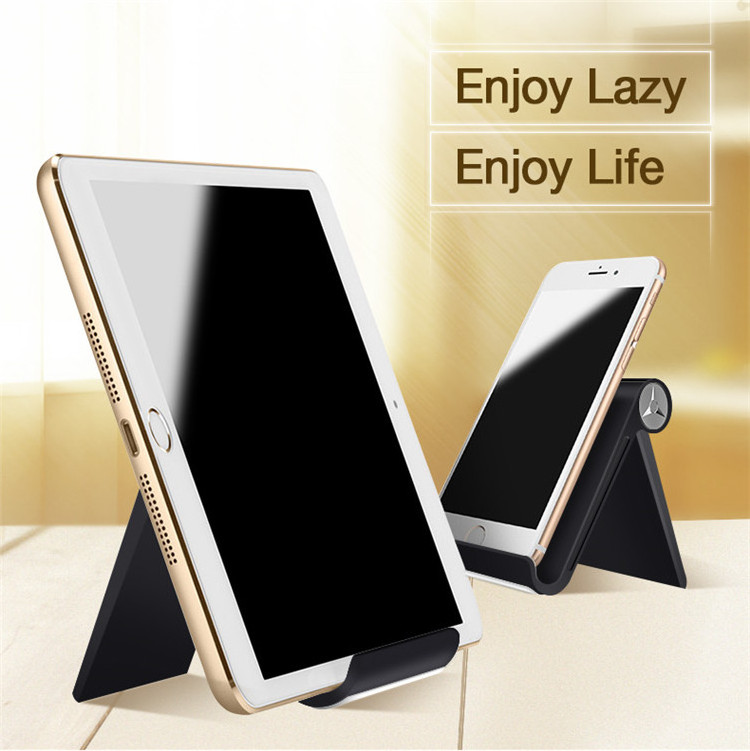 ABS Foldable mobile phone holder, Adjustable Desktop Mini Phone Tablet Stand for iPhone Samsung iPad