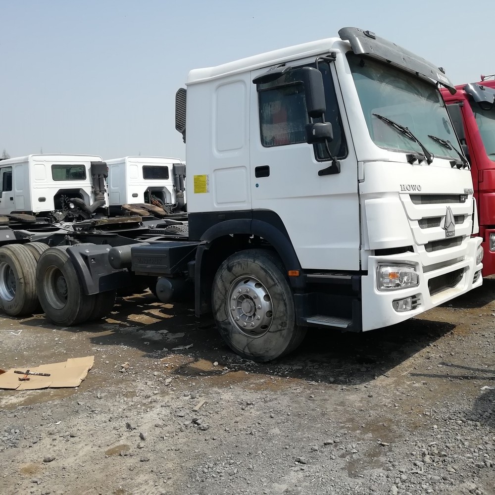 High End Used China 6X4 LHD Tractor Truck 10 Wheel Left Handed 375 Hp For Sale In ZAMBIA Power Truck Tractor