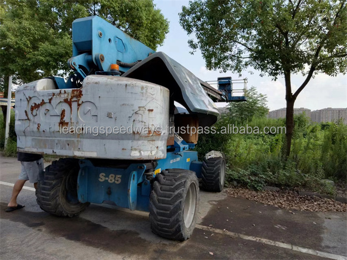 second hand Genie S85 boomlift 2015 made telescopic boom lift used good condition for sale