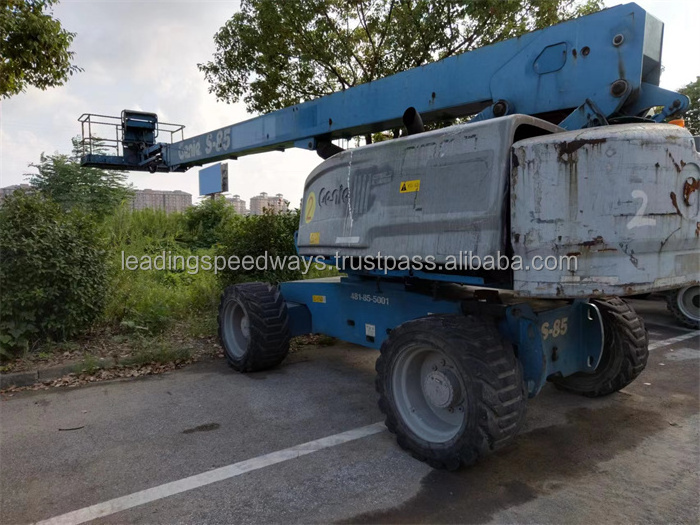 second hand Genie S85 boomlift 2015 made telescopic boom lift used good condition for sale