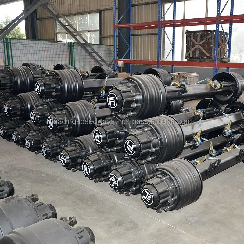 German Type 13t Truck front Rear Steer Axles Made in China Semi-Trailer Truck Trailer Steel for Trailer