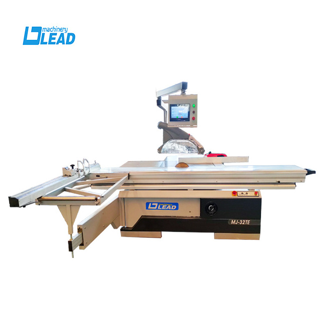 Auto rip fence moving digital readout system include CNC precision panel saw wood cutting machine