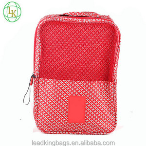 Portable waterproof travel custom shoe dust bag tote case