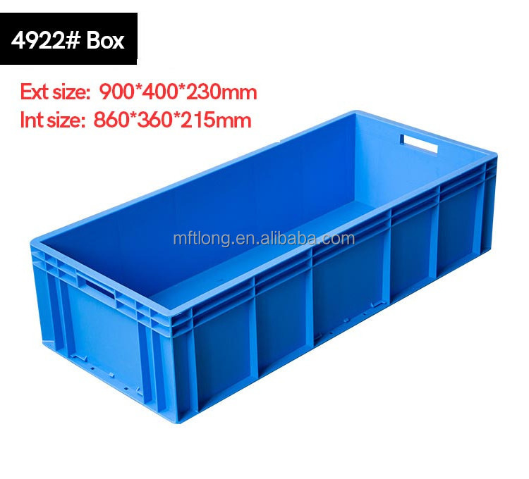 ODM HDPP Material Europe Standard Plastic EU Crates With Lid Support For Customized Colors And Logos