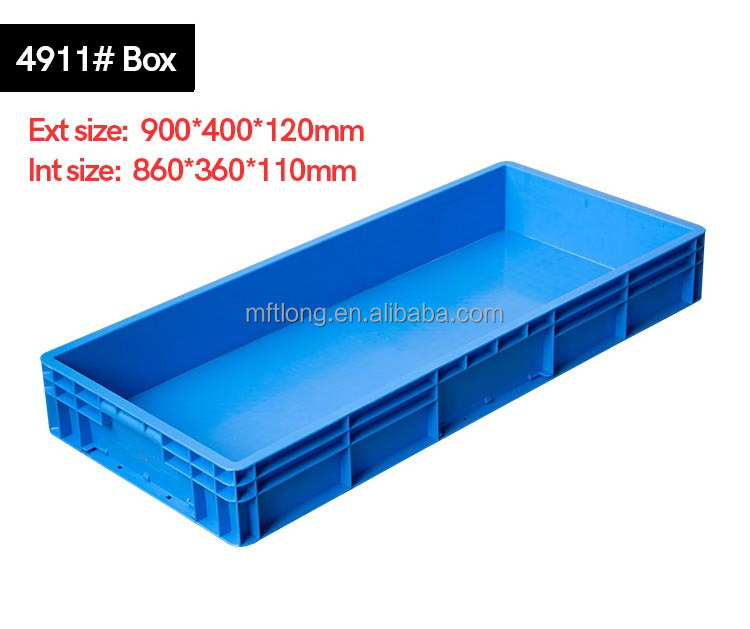 ODM HDPP Material Europe Standard Plastic EU Crates With Lid Support For Customized Colors And Logos