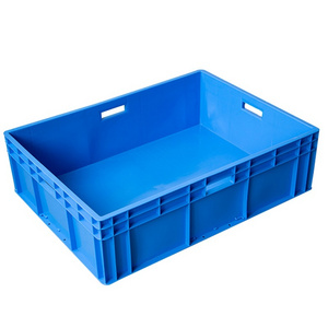 Customize Logo Size Heavy Stackable Turnover Box Plastic Turnover Crate EU Splicing Logistics Box HDPP Stackable Europe Crate