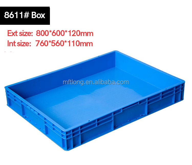 ODM HDPP Material Europe Standard Plastic EU Crates With Lid Support For Customized Colors And Logos