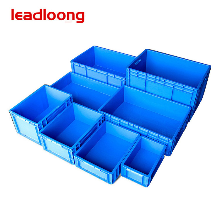 Customize Logo Size Heavy Stackable Turnover Box Plastic Turnover Crate EU Splicing Logistics Box HDPP Stackable Europe Crate