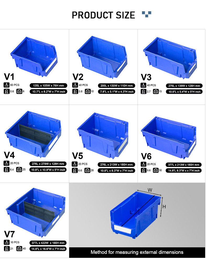 Organizer Storage Tool box with  Divider Rolling Tool Chest Drawer Cabinet For Small parts