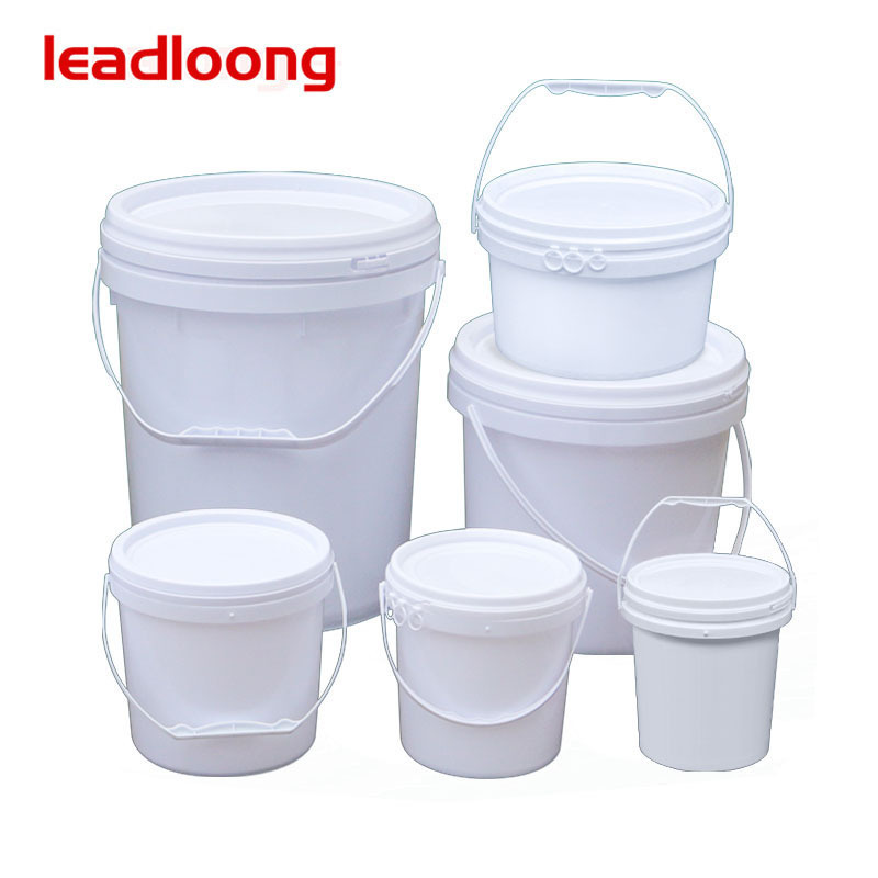 Packaging Container Drum Seal Paint Pail Buckets Food Grade Plastic 1L 3L 5L 10L 15L 20L 25L 5 Gallon 7 Gallon with Handle Lids