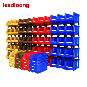 Wall Mounted Bin Warehouse Storage Sliding Parts Rack Shelf Bins For Screw Nut Hardware Electronics Hanging Bin