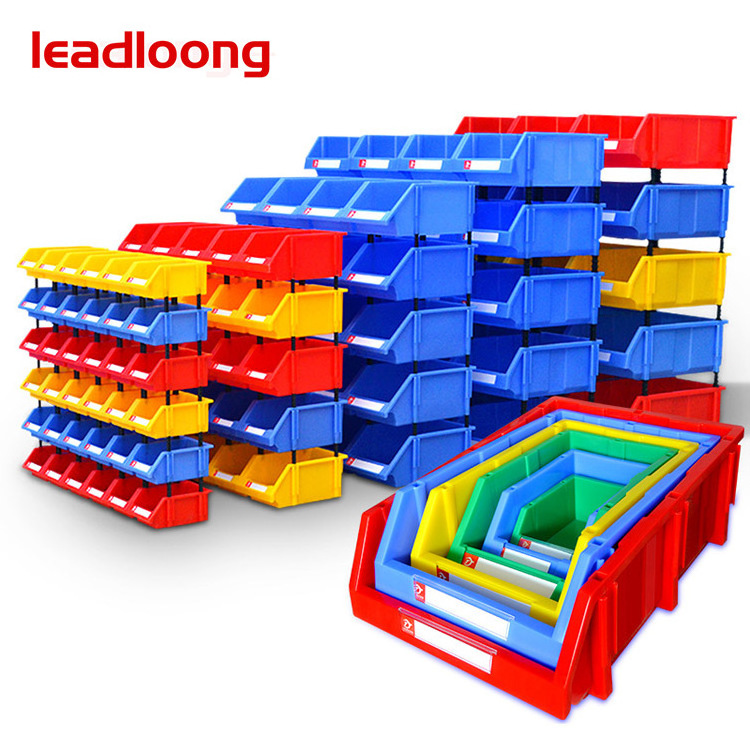 Warehouse Tool Hardware Storage box Picking stackable Stacking Hanging Plastic shelf Storage Bin Part Bin