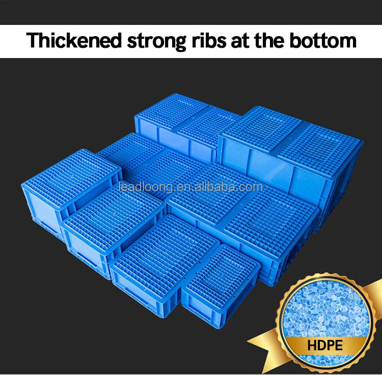 EU4622 600*400*230MM | RectangleSolid Crate Plastic Turnover Box Plastic Crate for Breeding Turtles and Fish