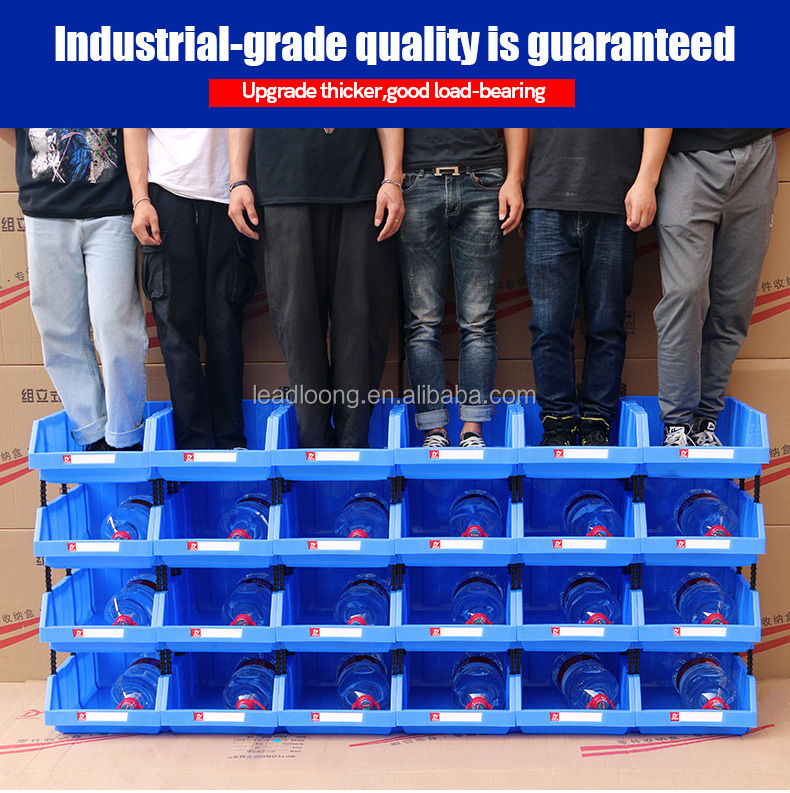 Warehouse Tool Hardware Storage box Picking stackable Stacking Hanging Plastic shelf Storage Bin Part Bin