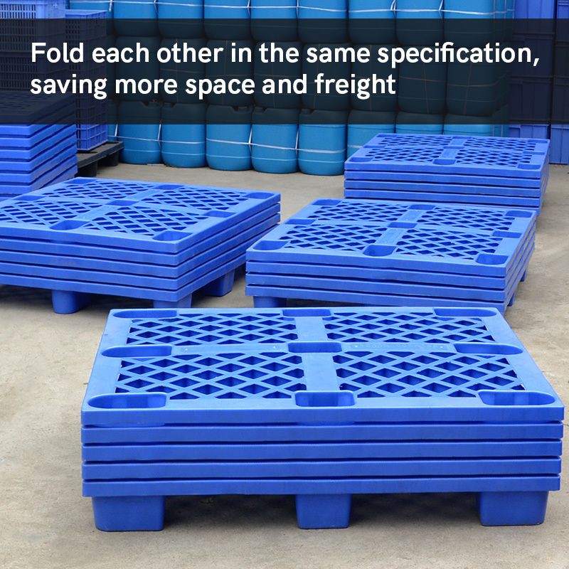 9 Feet Nestable Light Plastic Pallet for Sale Supplier Cheap HDPE Duty Used Disposable Blue Professional Plastic Pallet Factory