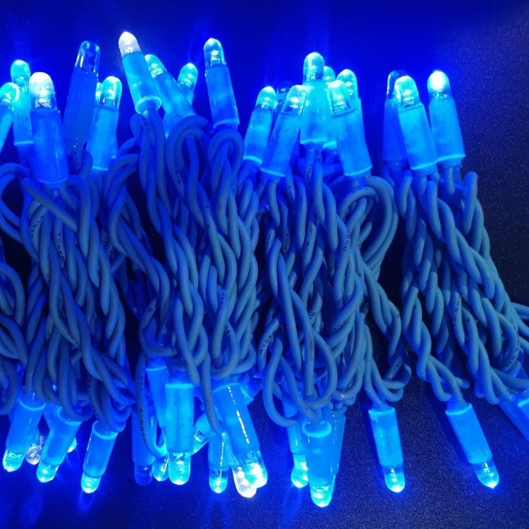 Commercial Grade Blue Wire 5m 50 LED Christmas decorative Lights with CE UKCA certificate