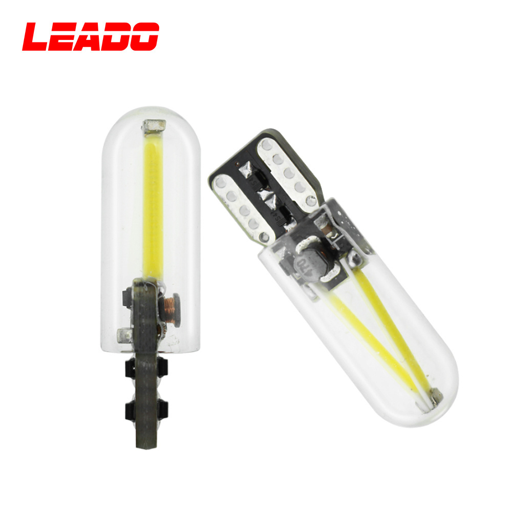 New 12V 24V W5W Led T10 Cob Glass Car Light