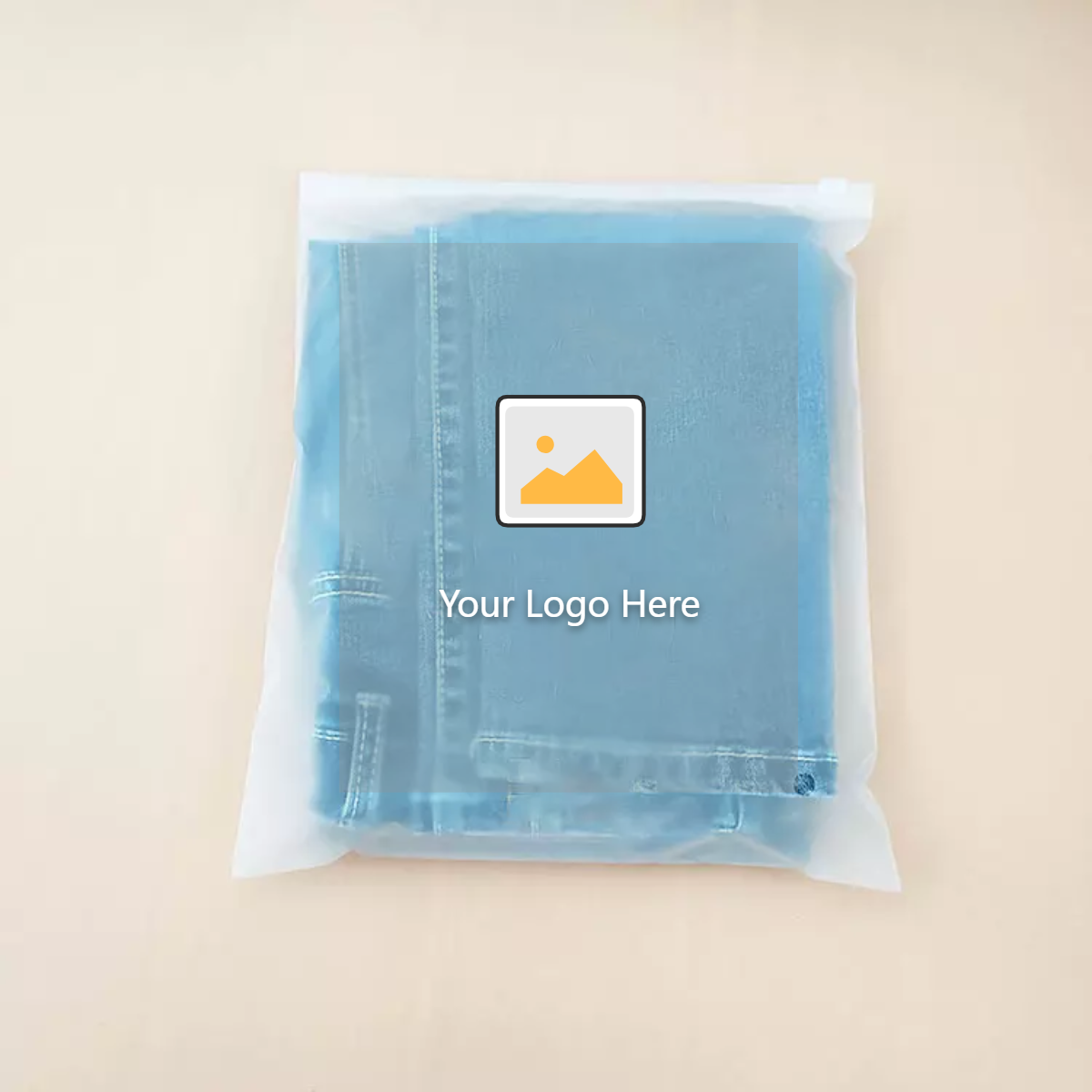 Custom Matte Print PE Zipper lock Poly Zipper Lock Frosted Plastic cloth packaging bag For Clothes