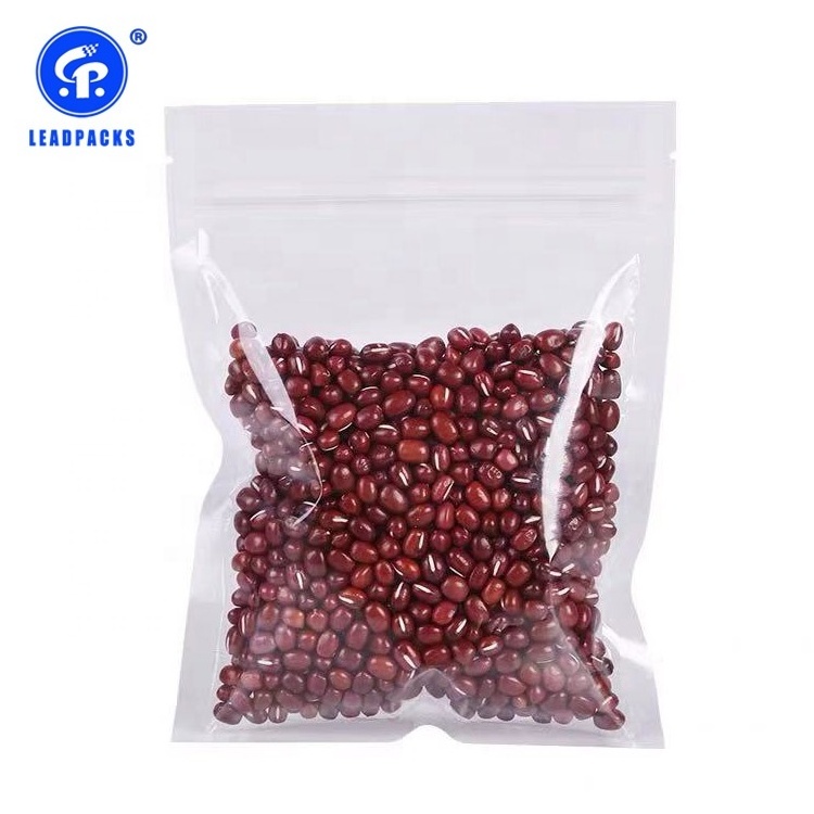 Conpostable HDPE/LDPE Ziplock food packing Bag banana chips/ pasta/coffee bean pouch bag