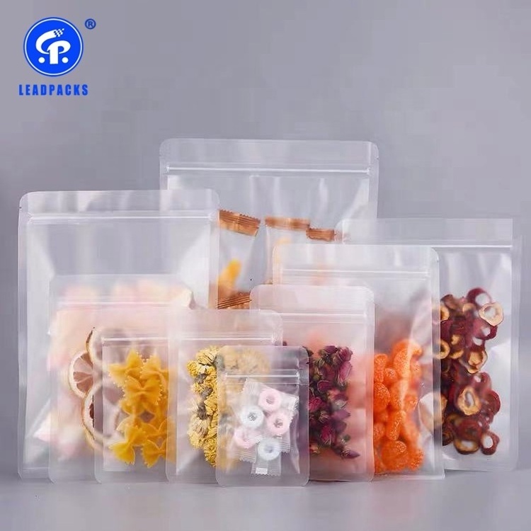 Conpostable HDPE/LDPE Ziplock food packing Bag banana chips/ pasta/coffee bean pouch bag