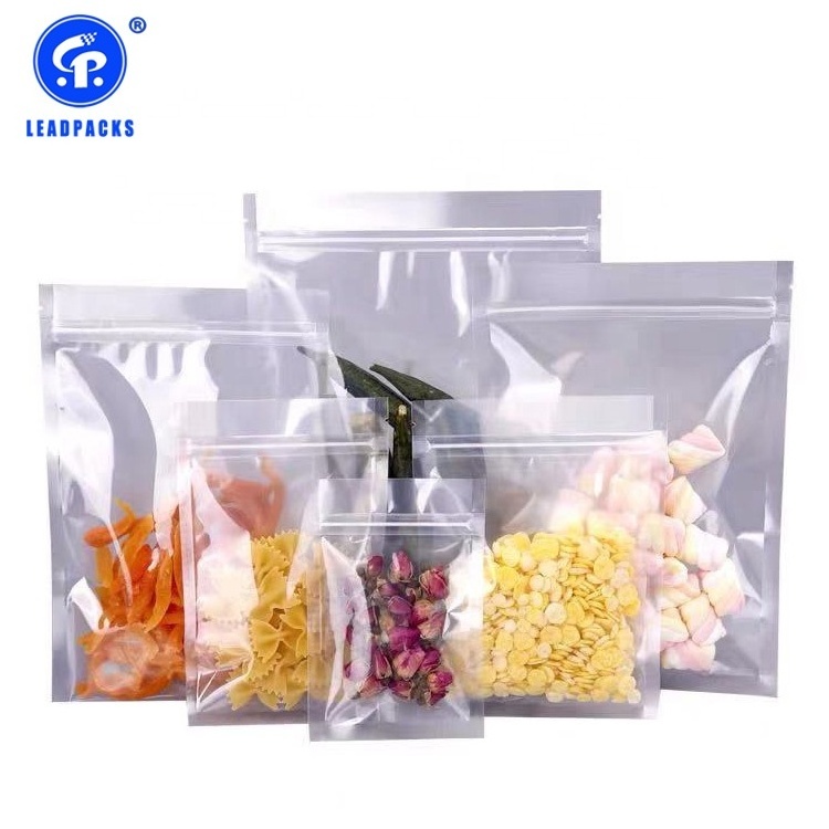 Conpostable HDPE/LDPE Ziplock food packing Bag banana chips/ pasta/coffee bean pouch bag