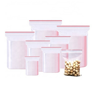 Clearance Cheep High Quality  Transparent Zip Lock Bag Custom 35*45cm Packaging Bags Zip Lock Zip Lock Plastic Bags 5kg