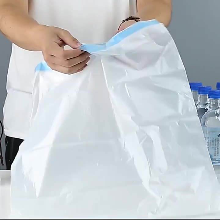 Wholesale  Biodegradable disposable plastic dustbin poly bag trash garbage bag with drawstring