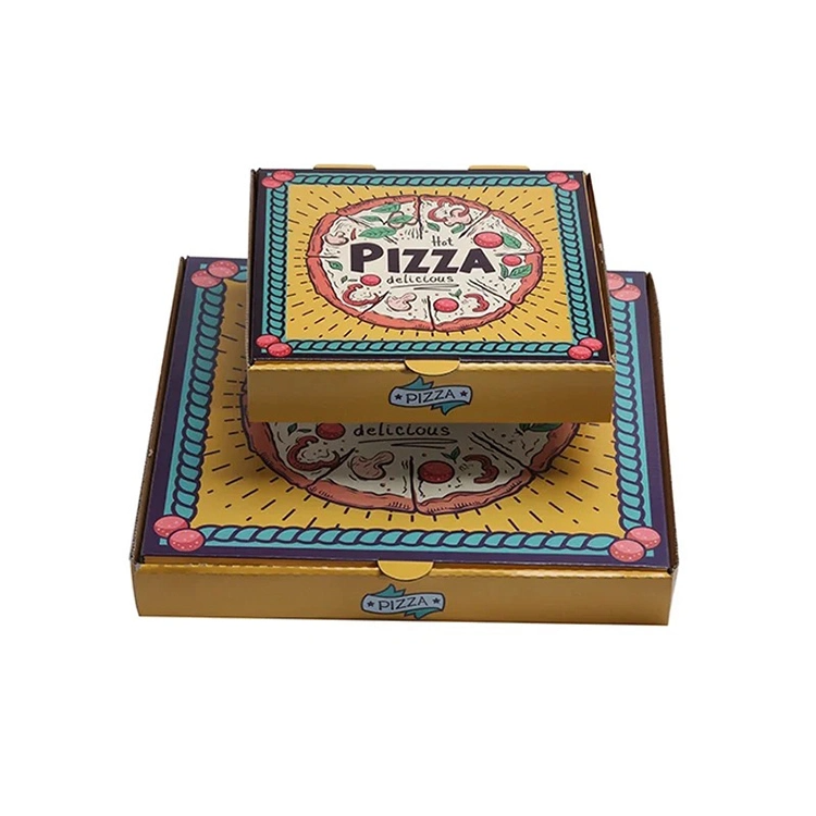 Wholesale 10 16 Inch Eco Friendly Kraft Paper Disposable Pink Pizza Paper Boxes With Custom Logo