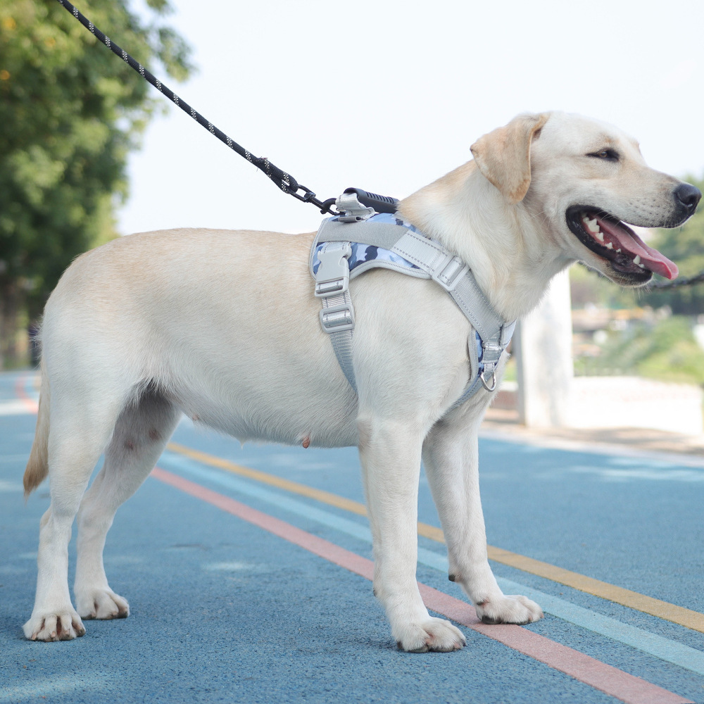 High Quality Custom Reflective Adjustable Oxford Anti-Breakaway Dog Harness Vest For Medium and Large Dogs