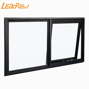 Australia High Quality Double Glazed Aluminum Awning Window With Timber Reveal Chain Winder Awning Window