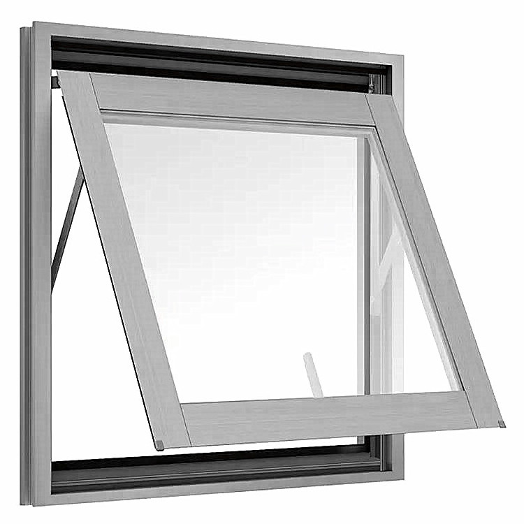 Soundproof windows energy saving double glass aluminium casement and awning window thermal break insulation window