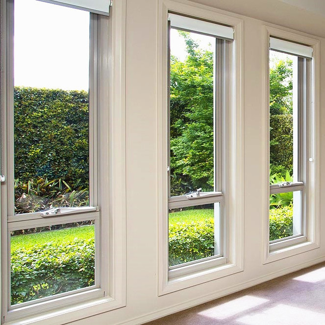 Soundproof windows energy saving double glass aluminium casement and awning window thermal break insulation window