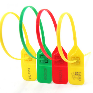 Long Security Seals Plastic Bag Custom Luggage Tamper Seal Self-Locking Cable Ties with Numbered Garment Security Lock