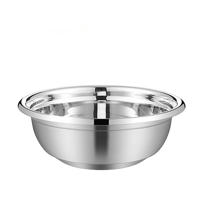 Hot Selling Big Bowl Set for Restaurant Metal Salad Bowl for Home Kitchen Stainless Steel Serving Bowls