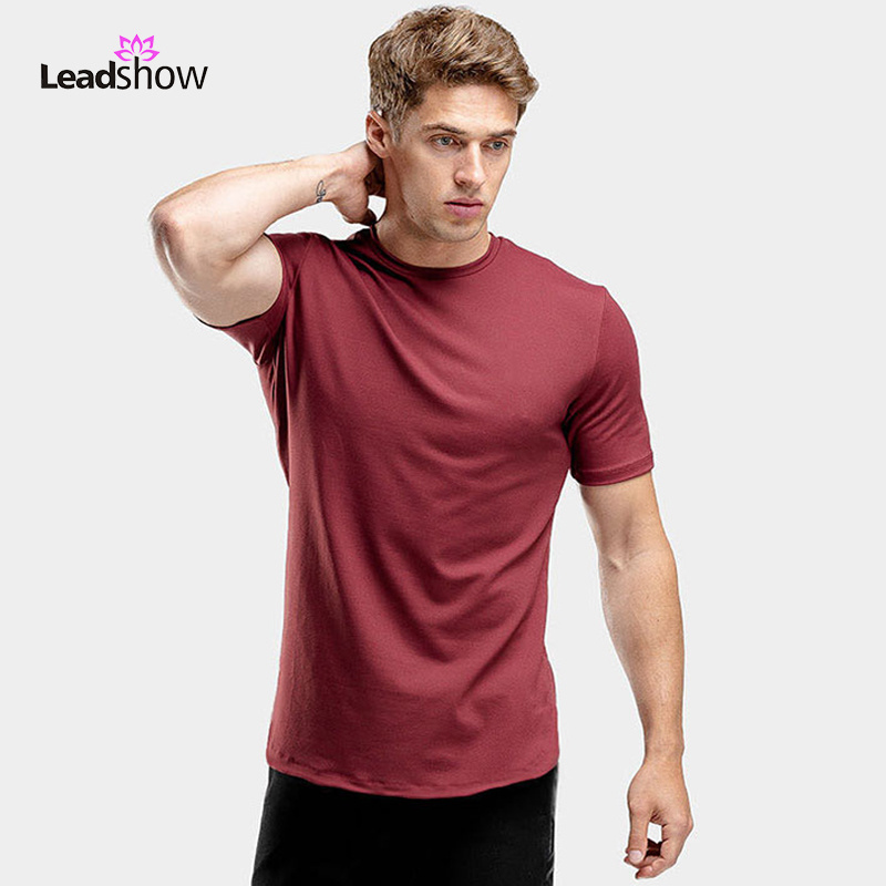 Wholesale dryfit  Athletic Running Sports Wear Compression Gym Men's Muscle Fitness Clothes  Bamboo fiber t shirt T Shirts