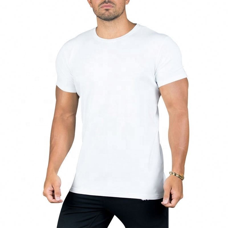 Men's Moisture Wicking comfort eco friendly bamboo t shirt Training Wear Quick dry Short sleeve Blank Gym T Shirt