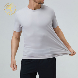 Custom Your Own Brand High Quality Sport Gym Printing Round Neck Printed Dry Fit Plain Blank Men T Shirts