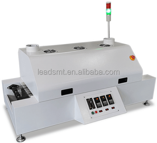 lead free hot air mini desktop reflow oven smaller 3 zones reflow oven