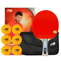 Double Happiness DHS 6 star 6002 horizontal grip 6006 straight grip double-sided reverse glue table tennis racket