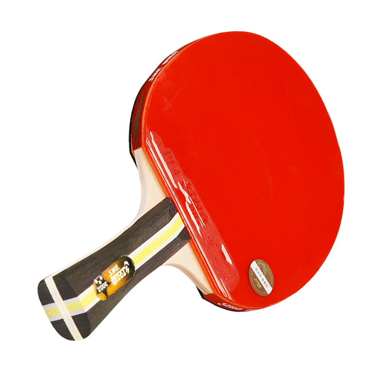 Double happiness DHS table tennis racket single shot three-star 3 star straight horizontal table tennis racket