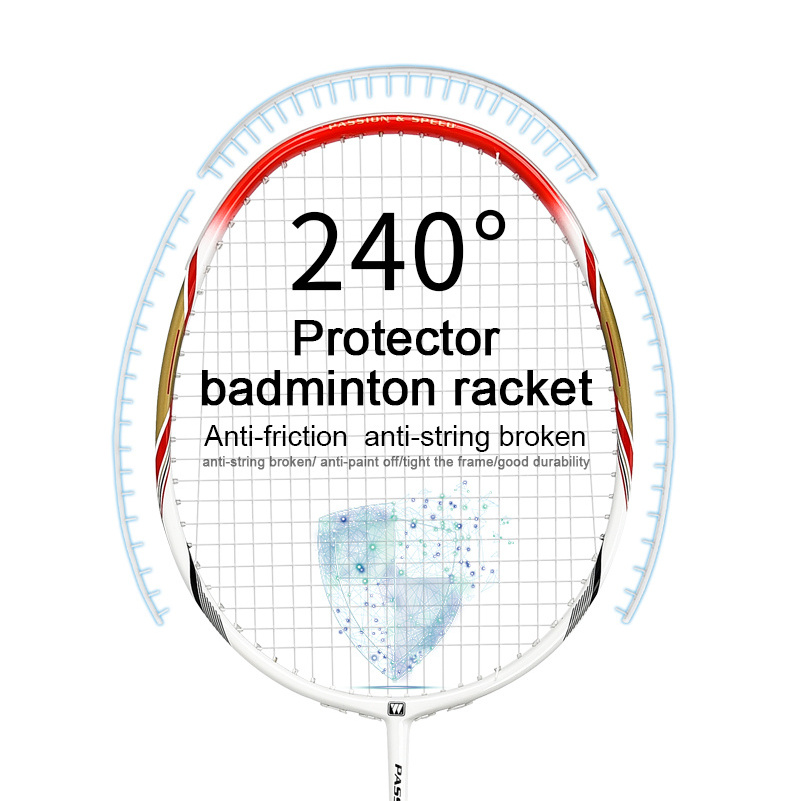 Hot sale  cheap badminton racket  model S3 different parts badminton racket protect badminton racket