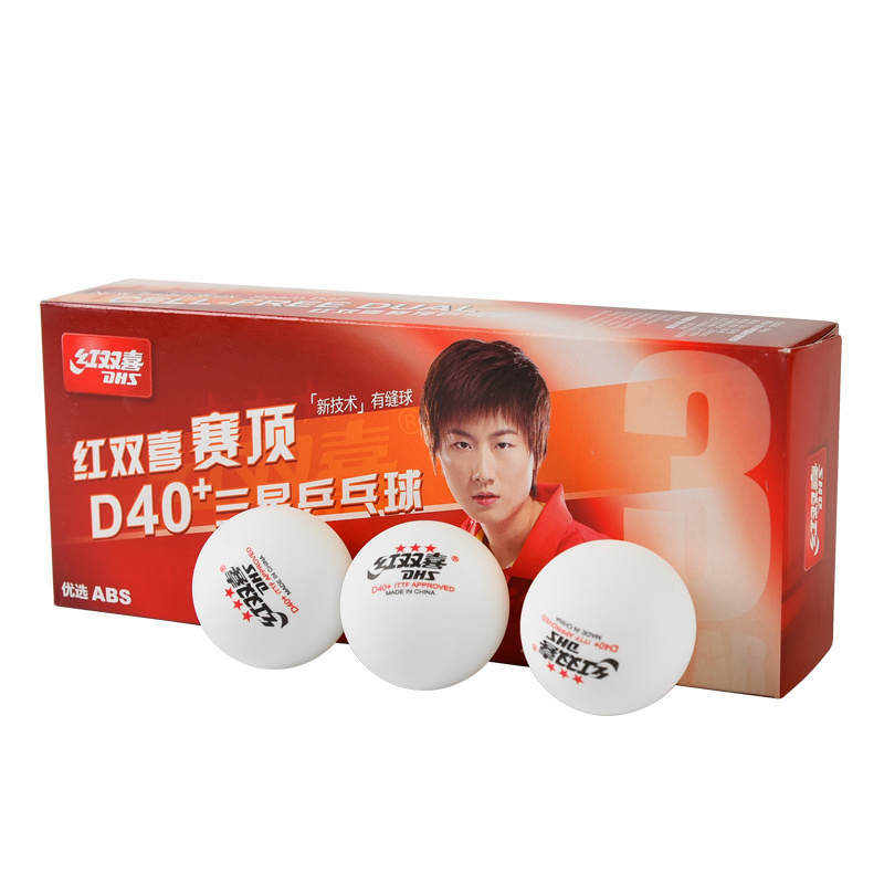 Hot sale DHS table tennis balls 3 star D40+ Professional Player Ping Pong Balls