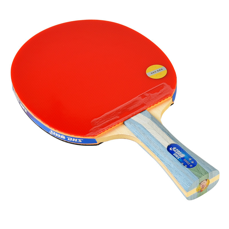 Double Happiness 5 star 5002 horizontal grip 5006 straight grip double-sided reverse rubber table tennis racket