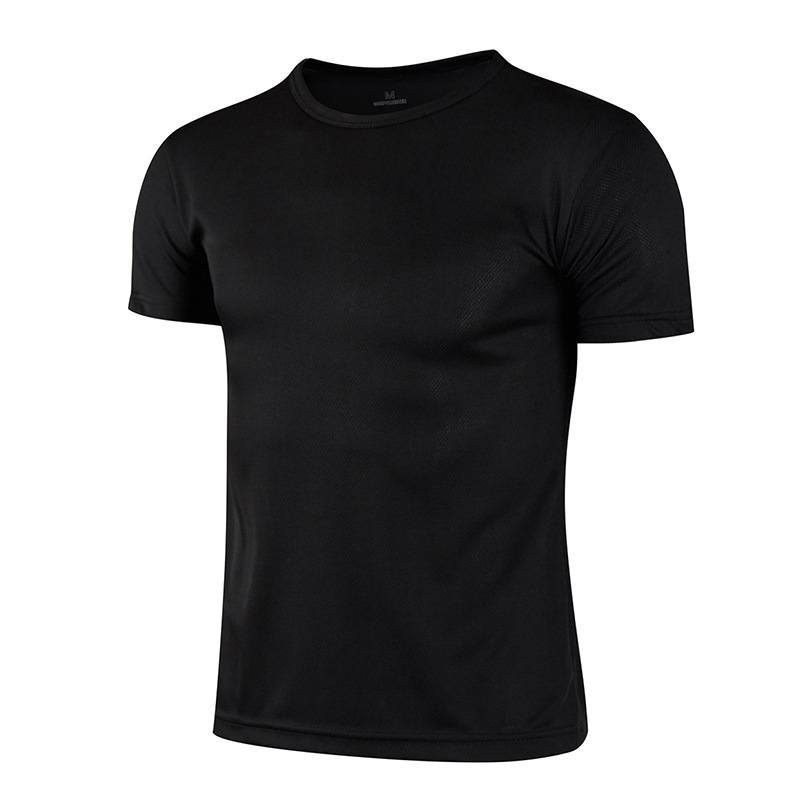 men gym quick dry fitness shirt  soft compression quick dry fitness running t shirt