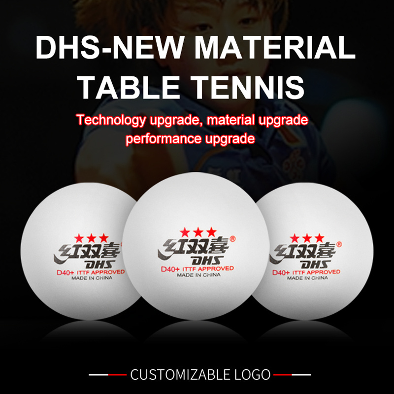 Hot sale DHS table tennis balls 3 star D40+ Professional Player Ping Pong Balls