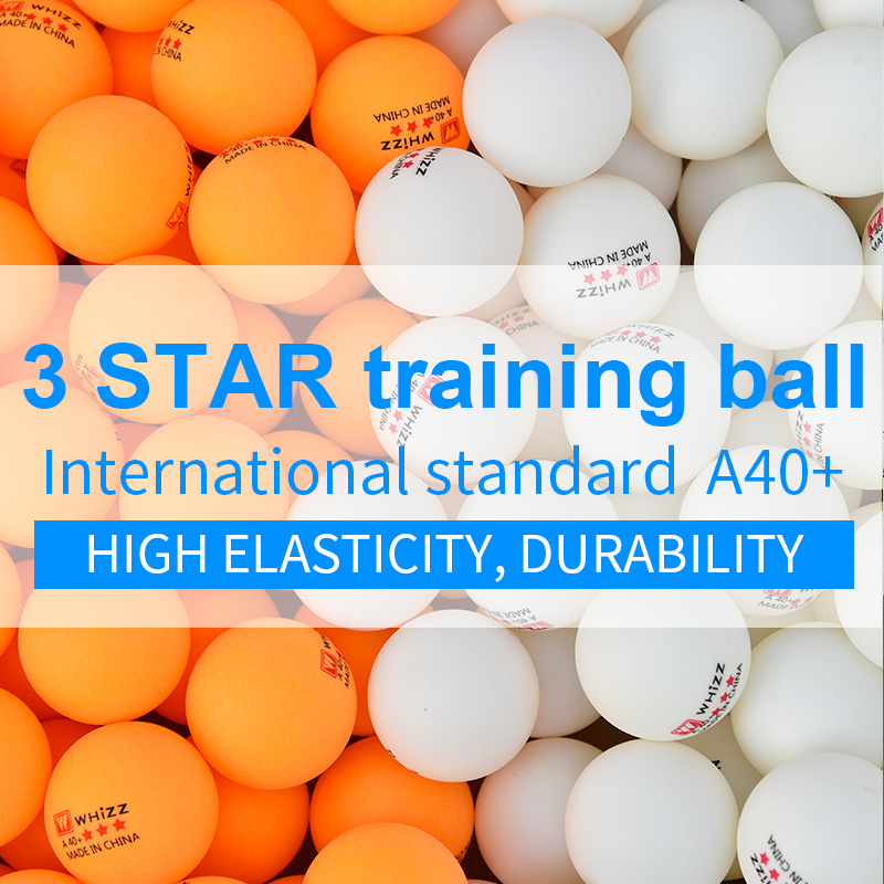 WHIZZ Professional quality 40 mm 3 Star ABS white or yellow table tennis ball