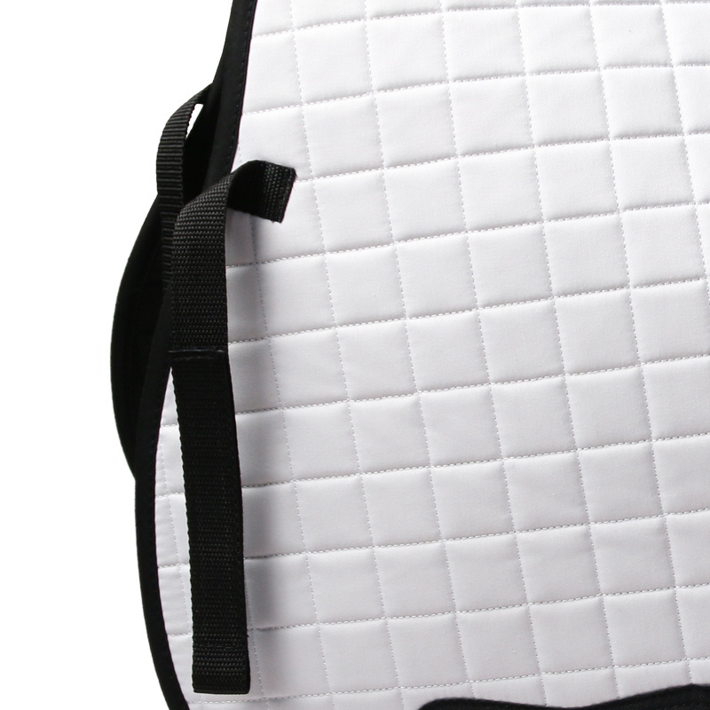 Hot Sale Equestrian Equipment Premium Custom Horse Riding Saddle Pad White Dressage Saddle Blanket DR for Horse Racing