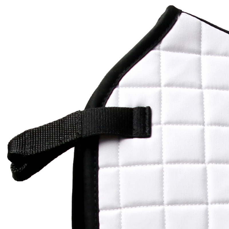 Hot Sale Equestrian Equipment Premium Custom Horse Riding Saddle Pad White Dressage Saddle Blanket DR for Horse Racing