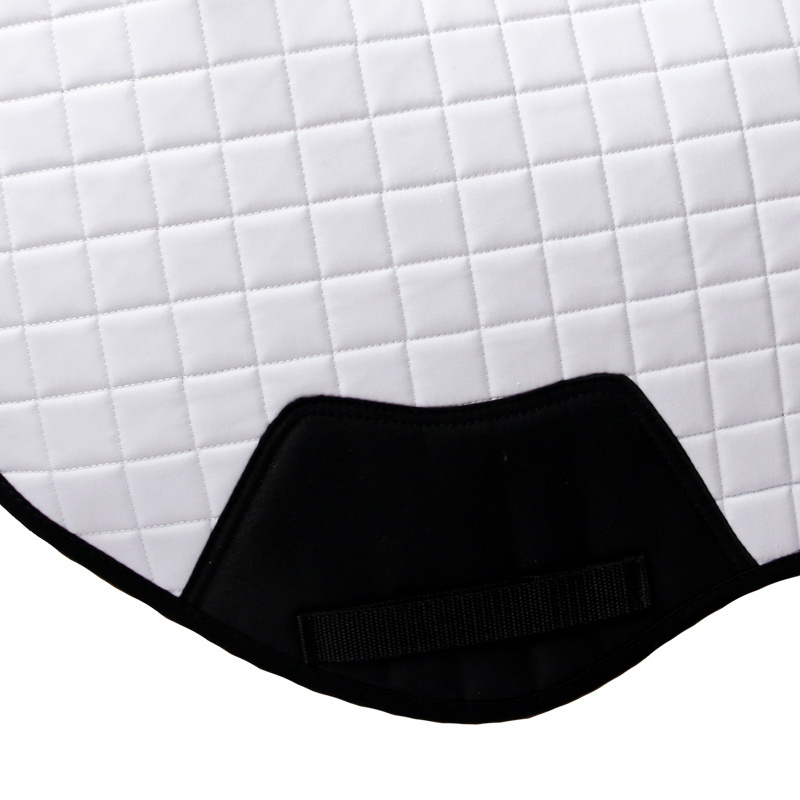 Source Factory Horse Racing Accessories Equestrian Saddle Mat Premium CC White Customize Logo Equine Saddle Pad